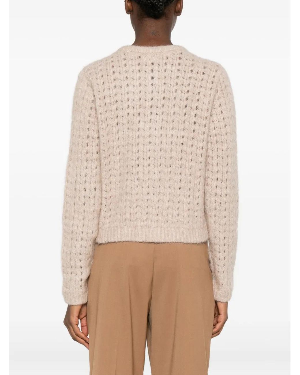 FRAME Natural Cable-Knit Cardigan