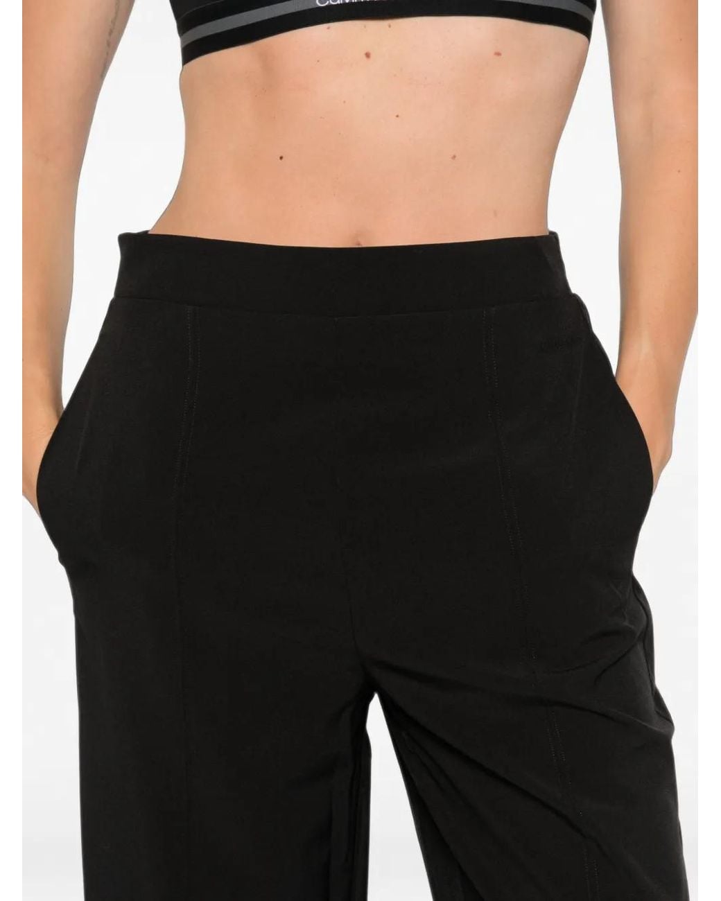 Calvin Klein Black Pantalon À Coupe Ample