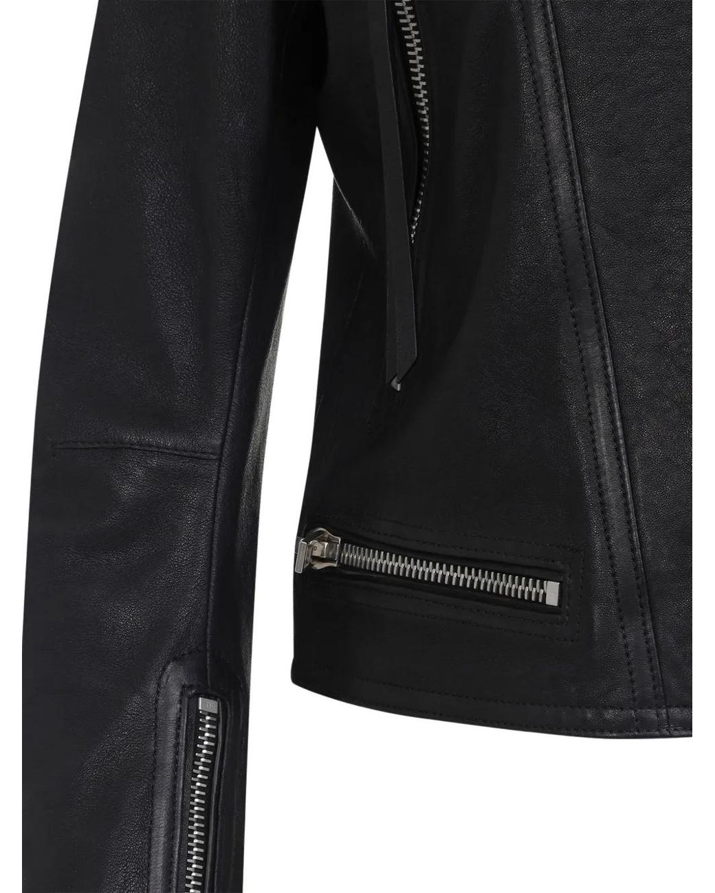 Tom Ford Black Zipped Leather Jacket