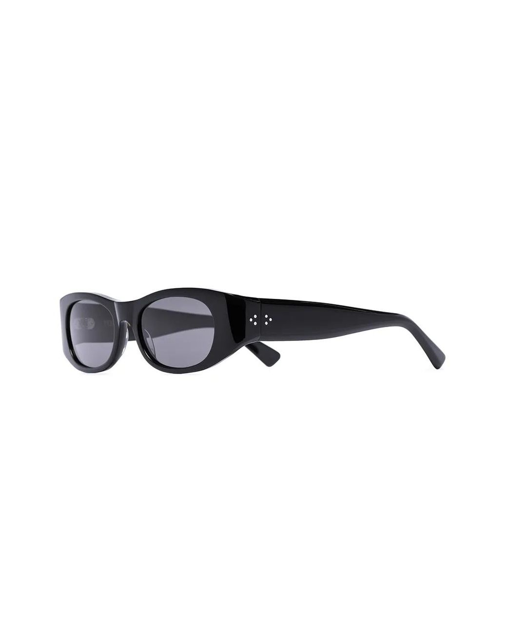 Port Tanger Black Tangerine Rectangle-Frame Sunglasses