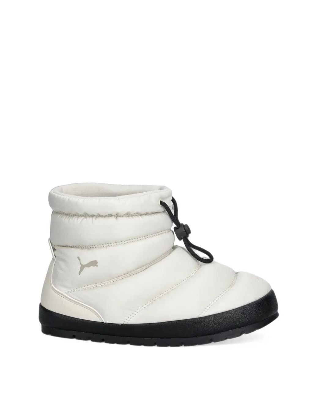 PUMA White Tuff Terra Quilted Drawstring Boots