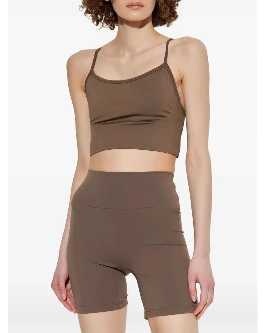 Rethinkit Studios Brown Hilde Cross-Back Top