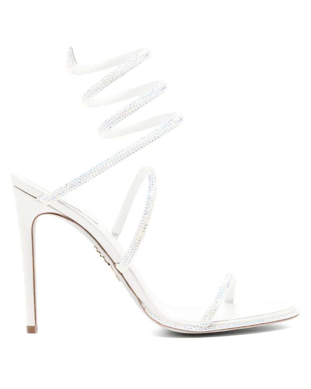 Rene Caovilla White 120Mm Cleo Sandals