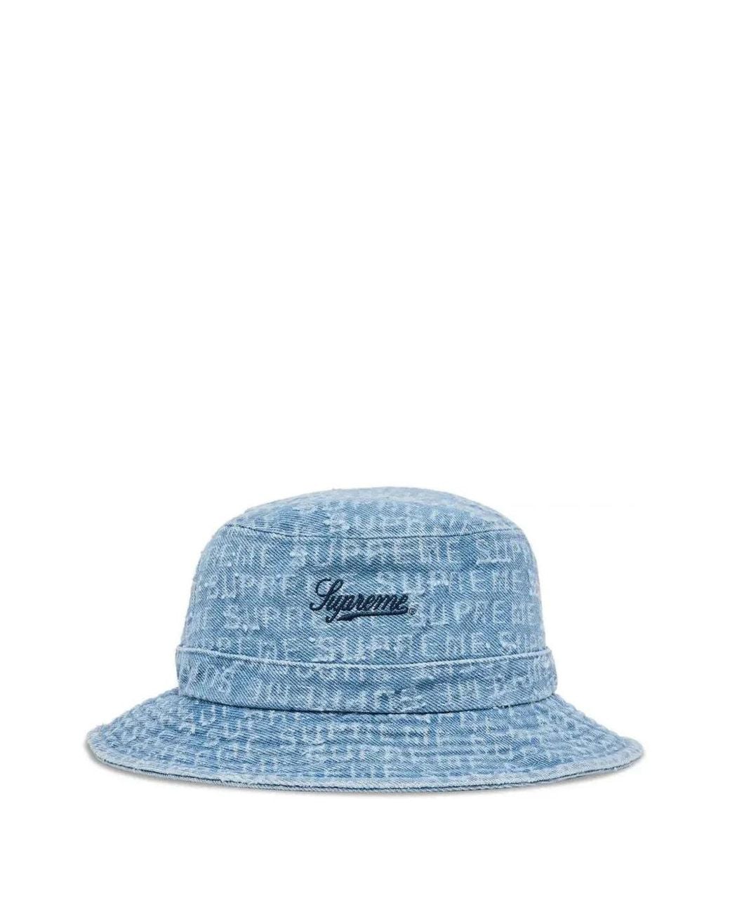 Cappello Bucket Needle Punch di Supreme in Blue da Uomo