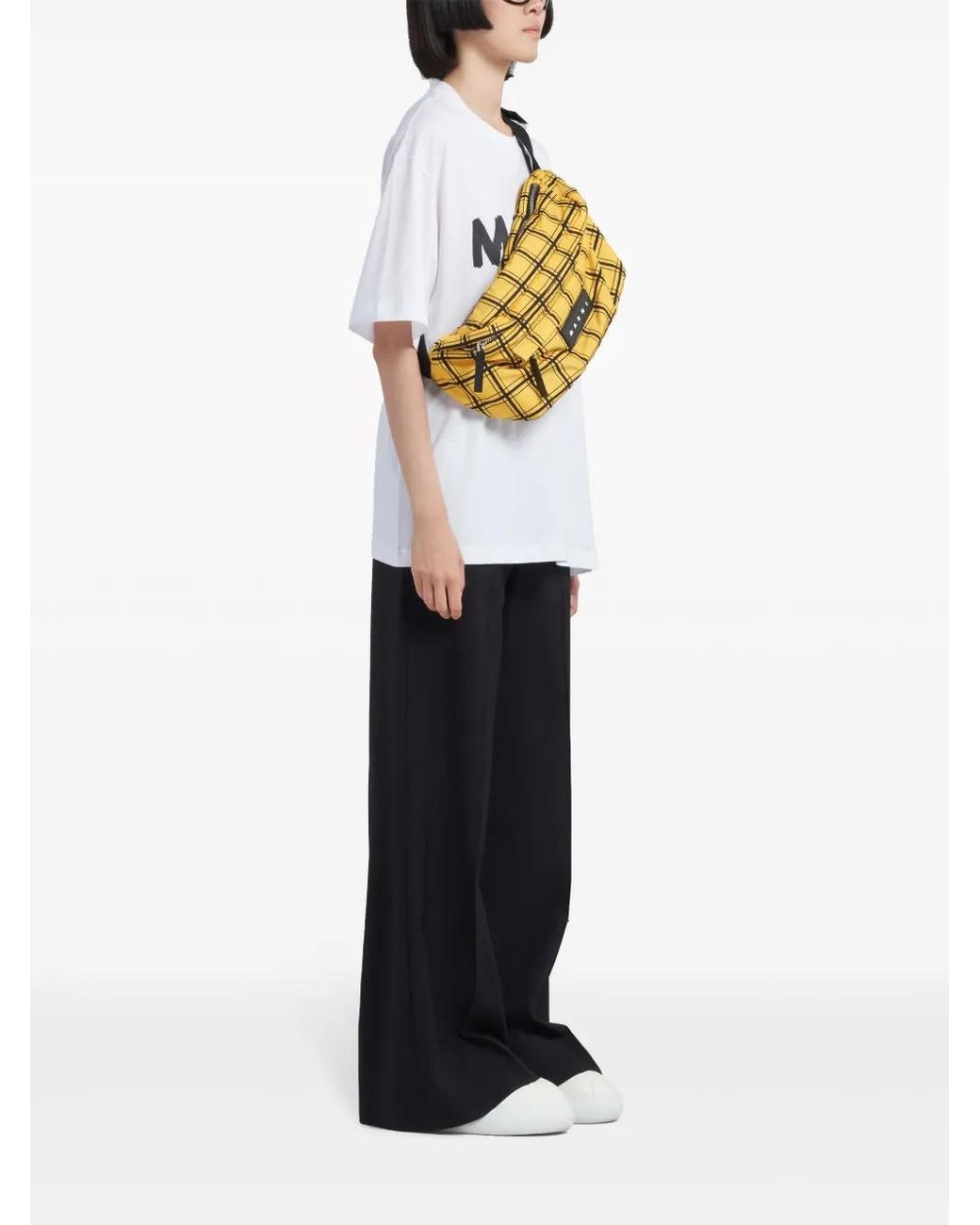 Marni White T-Shirt With Print