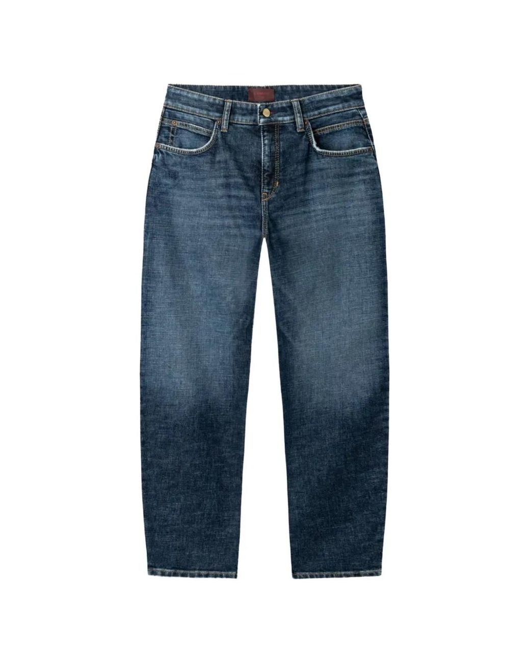 Cambio Blue Elli Faded-Effect Jeans