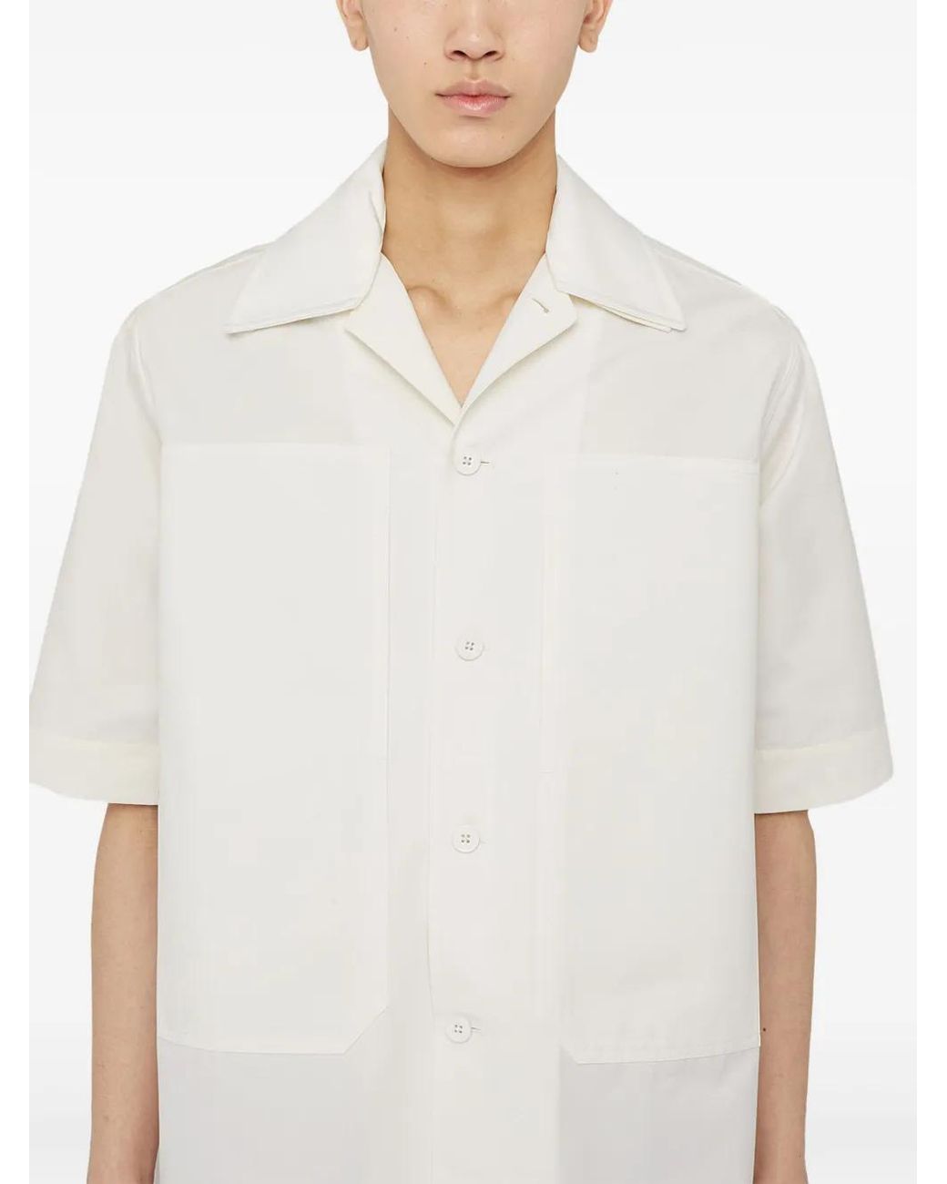 Jil Sander White Layered Button-Up Shirt for men