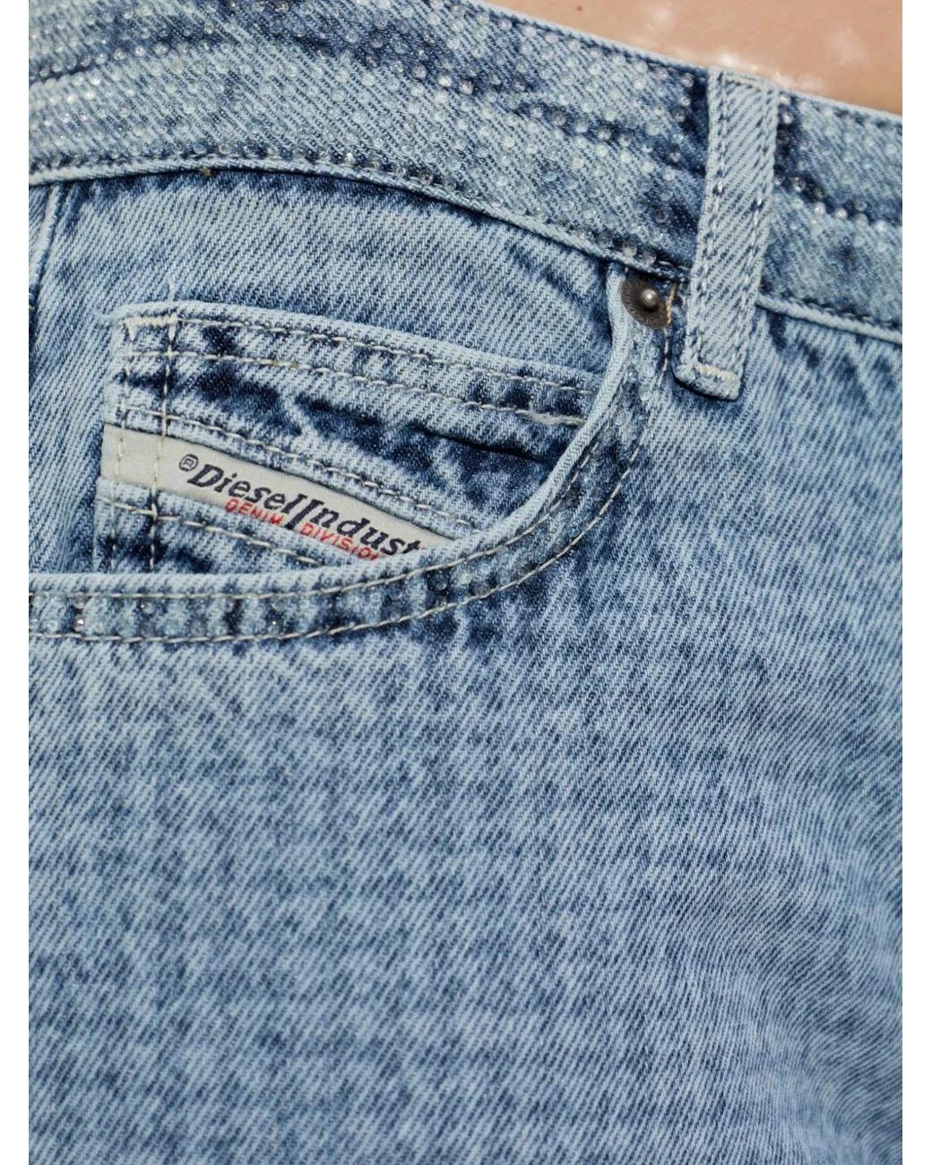 DIESEL Blue 1992 D-Jiann Pattern Jeans