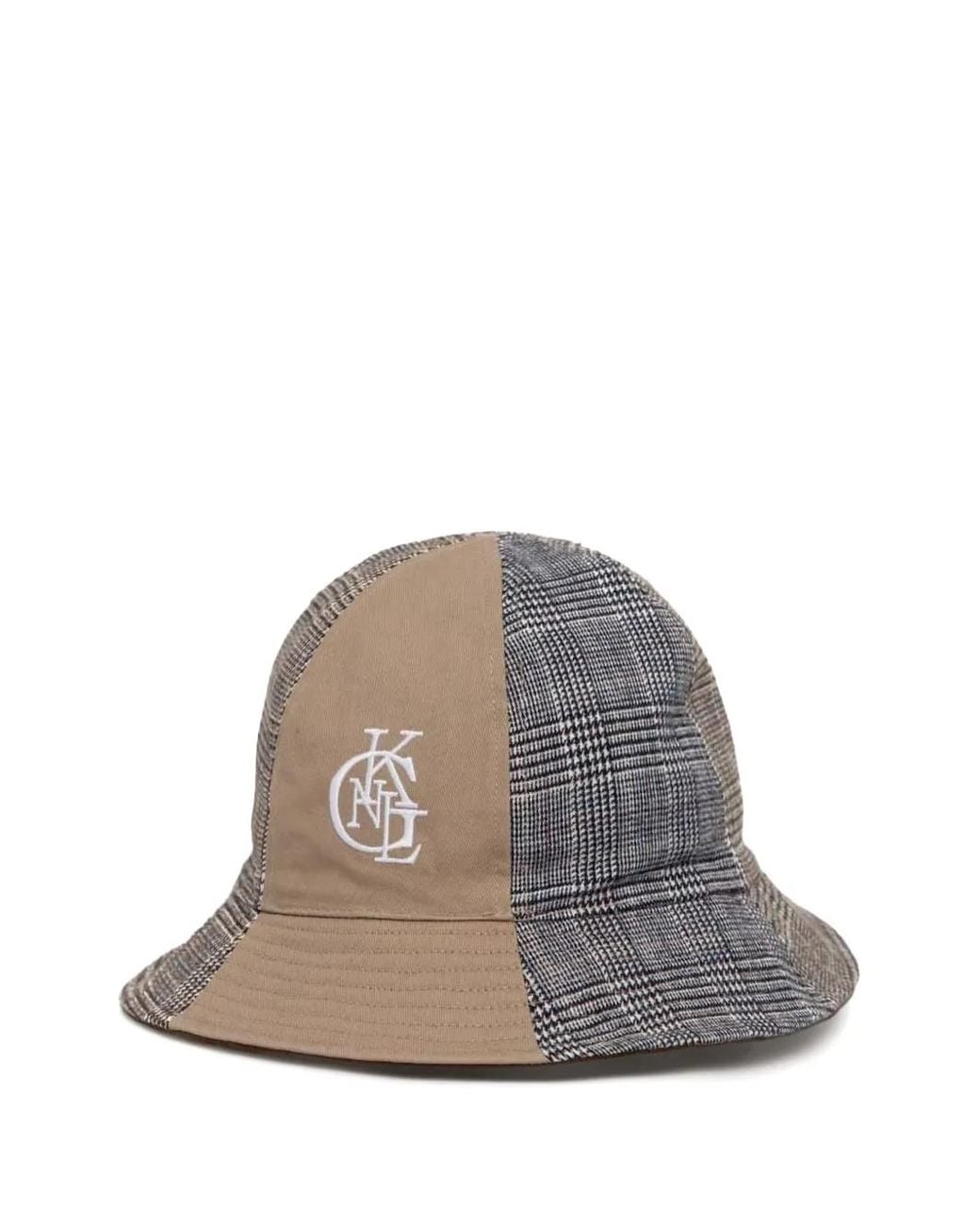 Kangol Gray Checked Panel Hat
