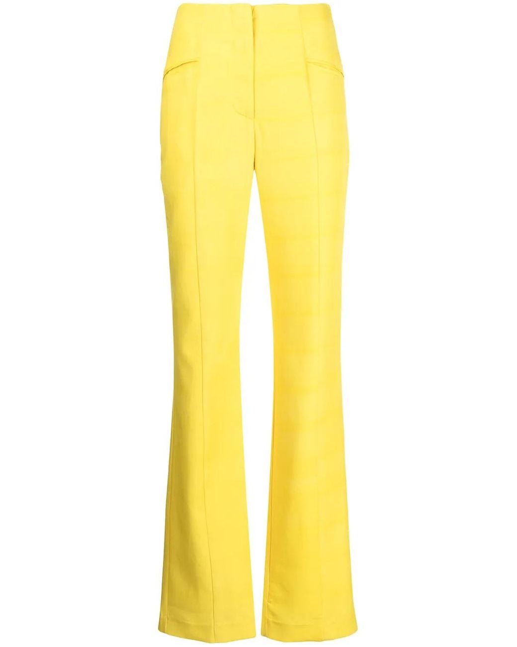 De La Vali Yellow Charlie Tailored Trousers