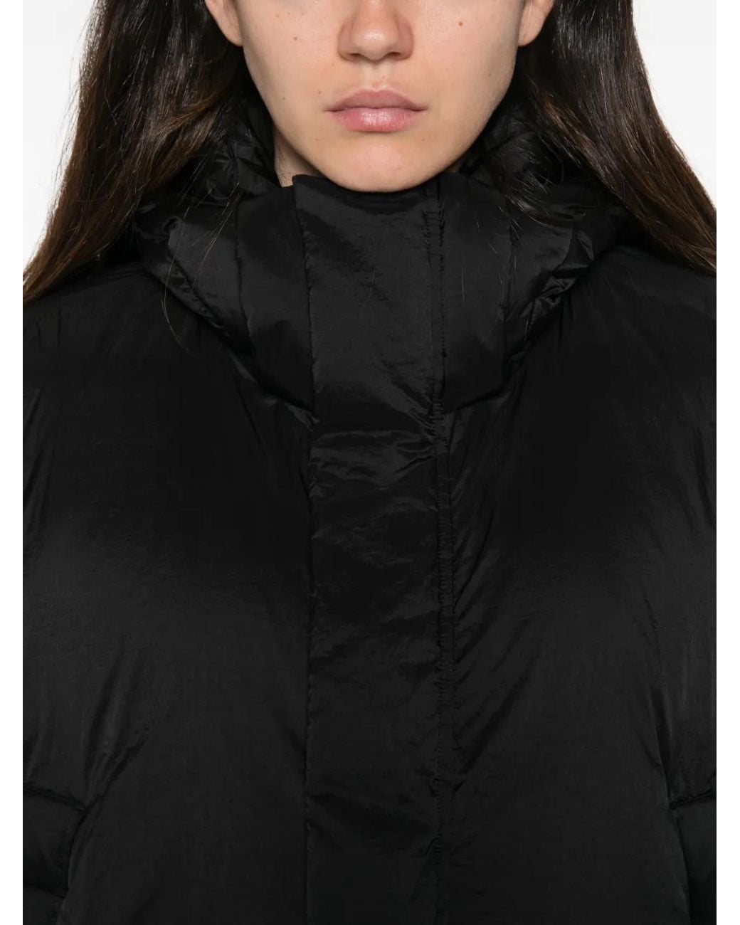 Y-3 Black Hooded Padded Coat