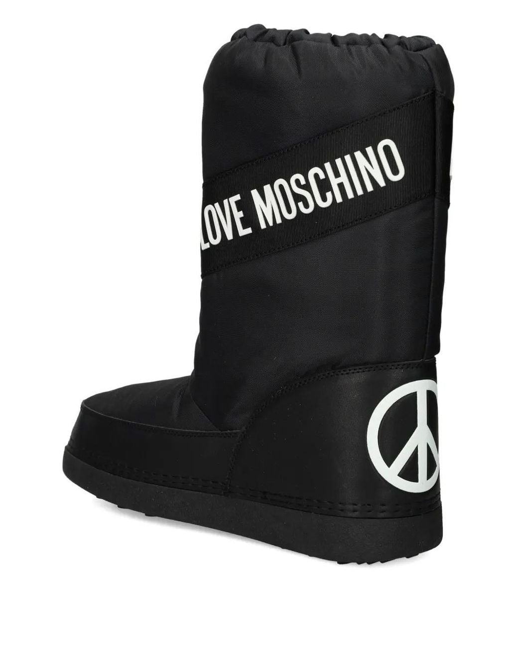 Love Moschino Black Logo Heart Snow Boots