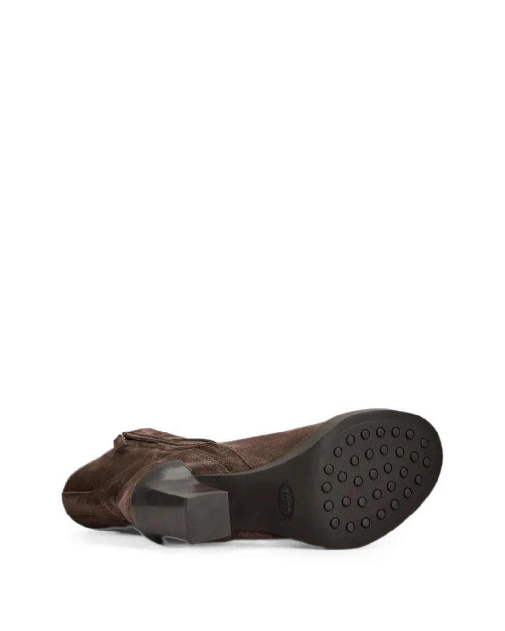 Tod's Brown Buckle-Detail Gomma Ankle Boots