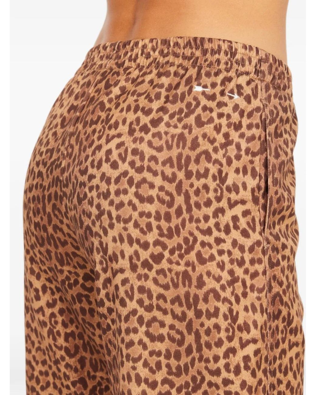 The Upside Brown Javan Juliet Leopard-Print Trousers
