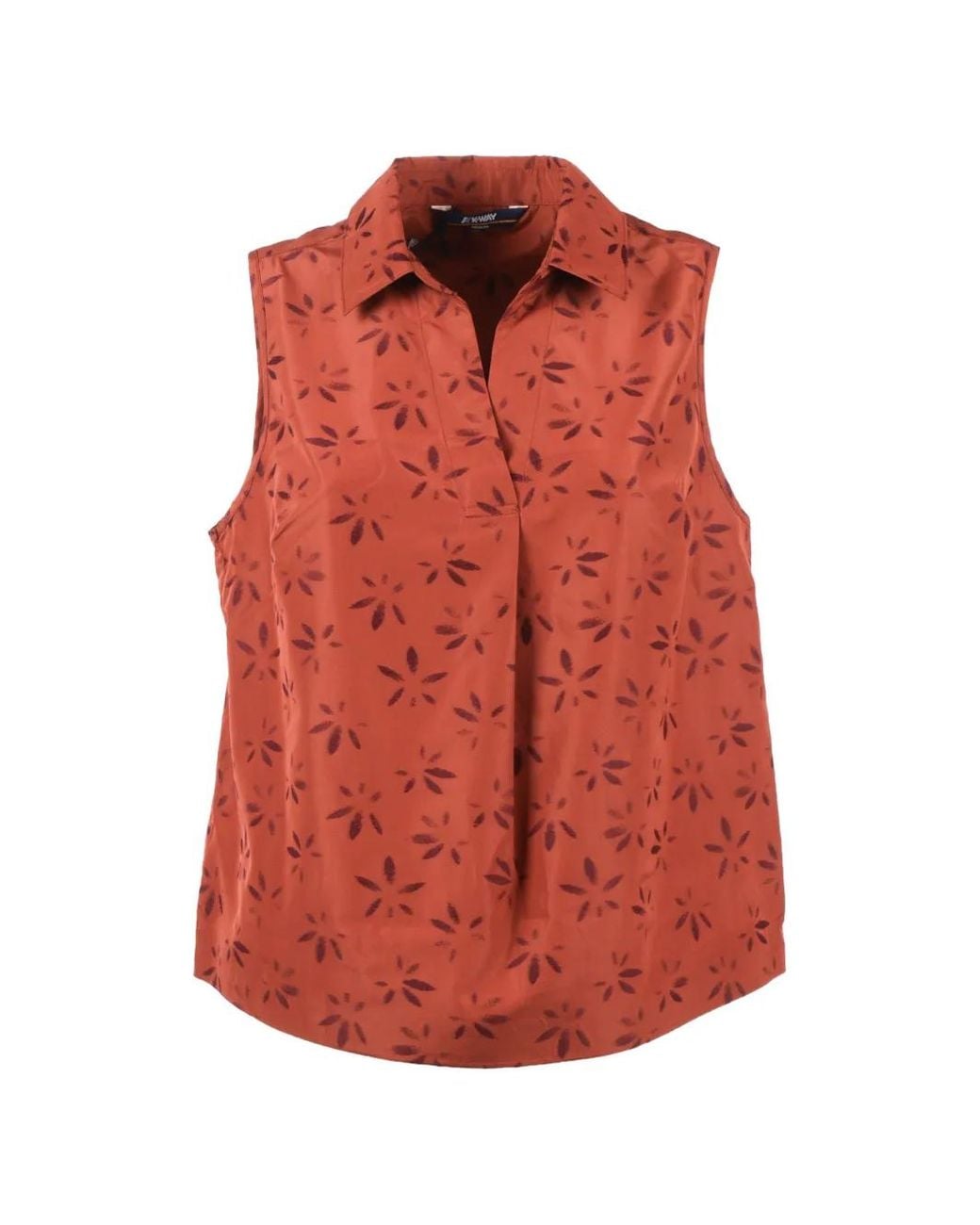 K-Way Red Jacquard Top