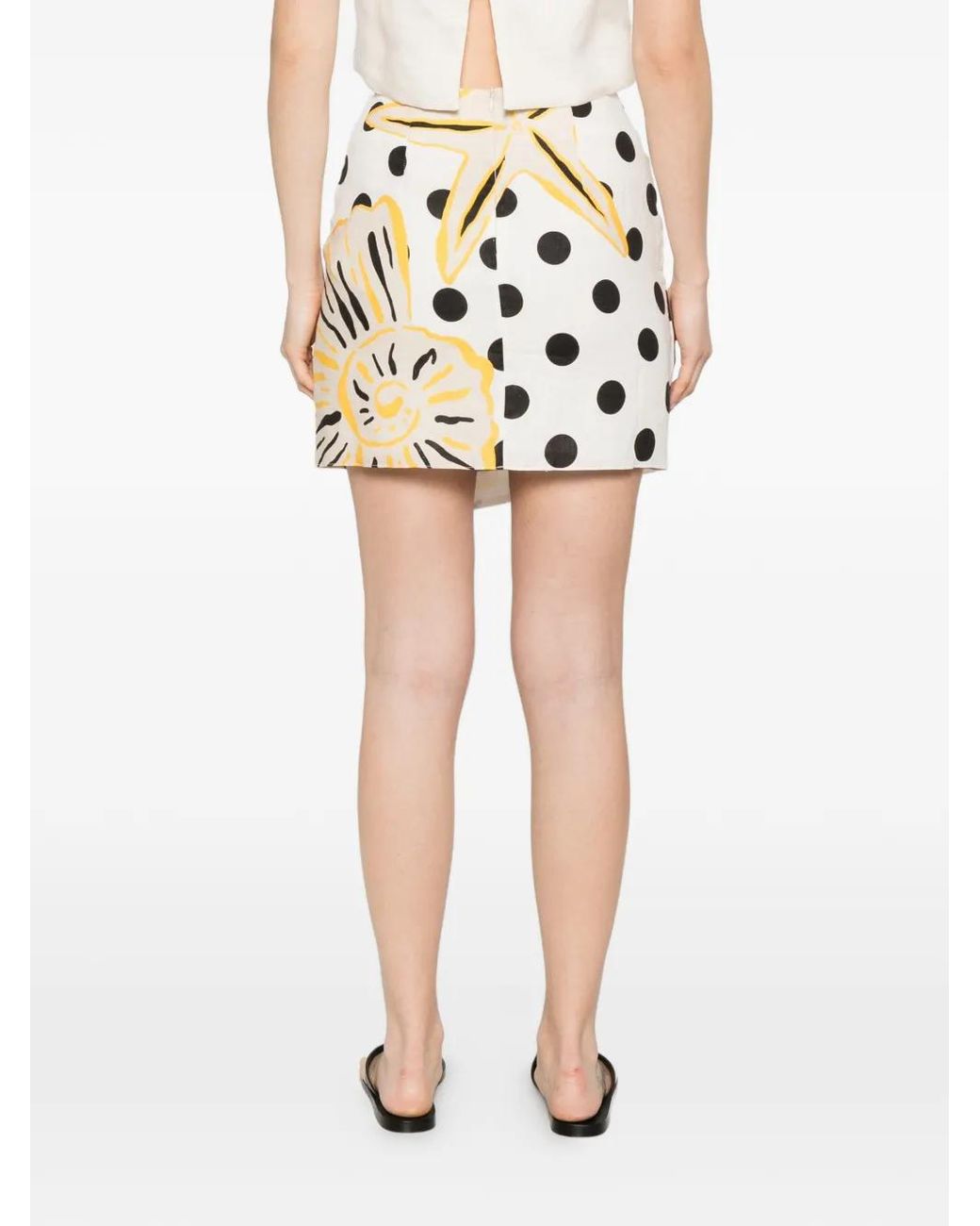 Cala De La Cruz White Chemena Skirt