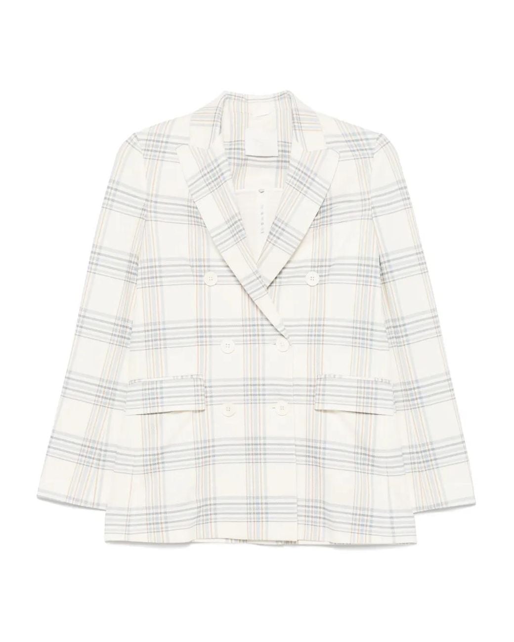 Circolo 1901 Geruite Blazer in het White