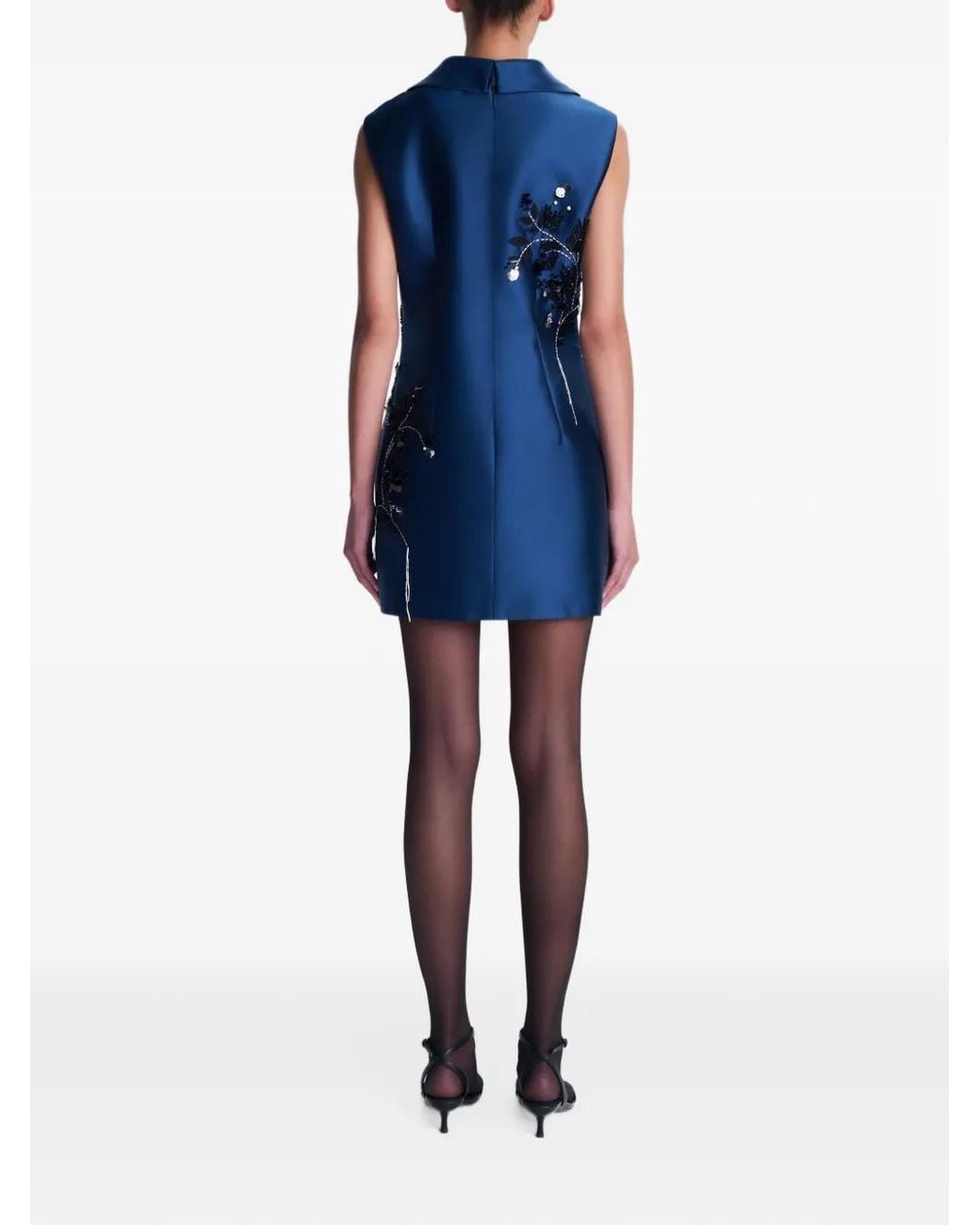 Jonathan Simkhai Blue Renza Sleeveless Mini Dress
