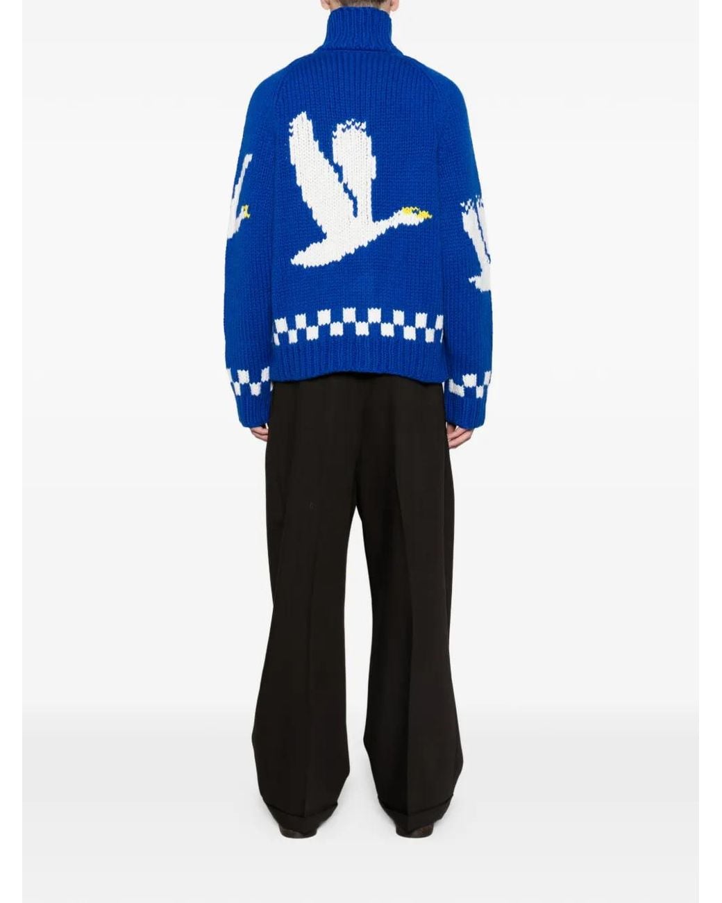Canada Goose Blue Moisie Knit Cardigan for men