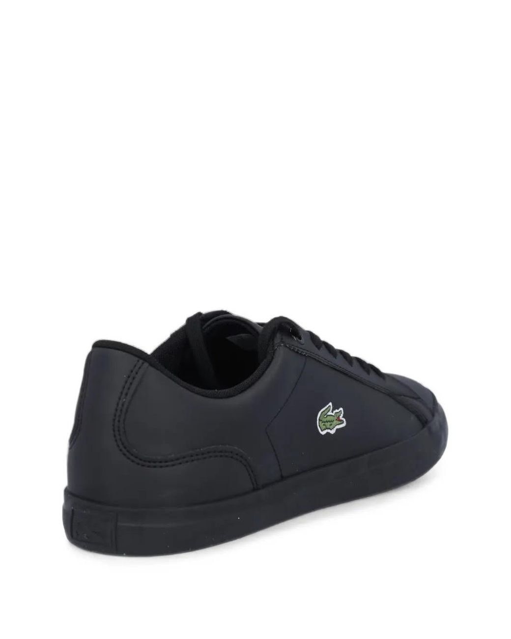 Lacoste Black Lerond Logo-Patch Sneakers