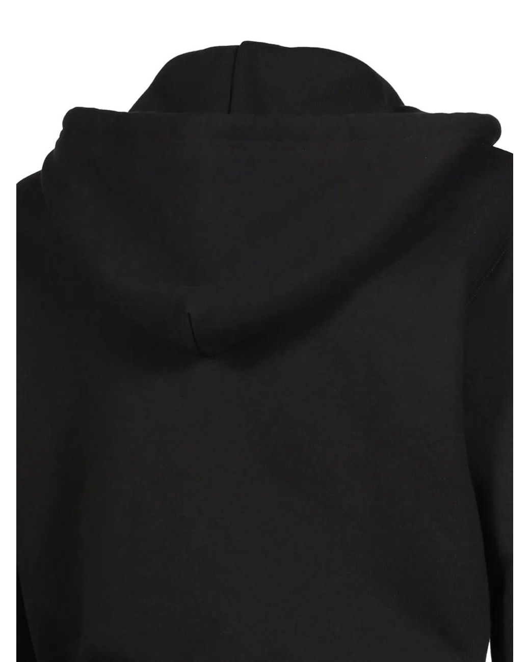 Magliano Black Provincia Buckle-Detail Cropped Hoodie for men