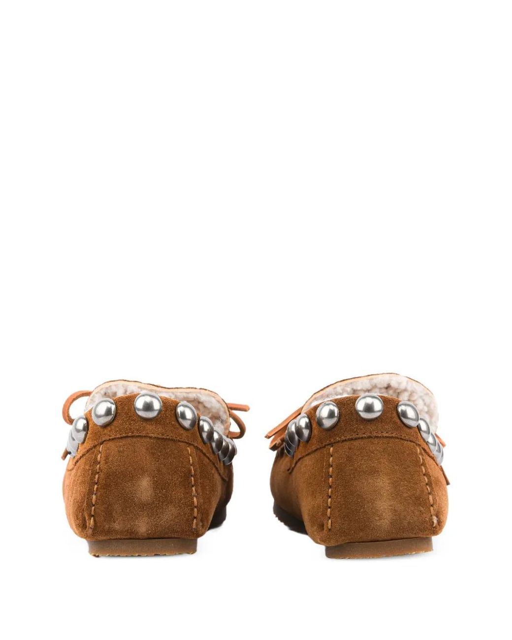 Isabel Marant Brown Loafer Mit Shearling-Futter