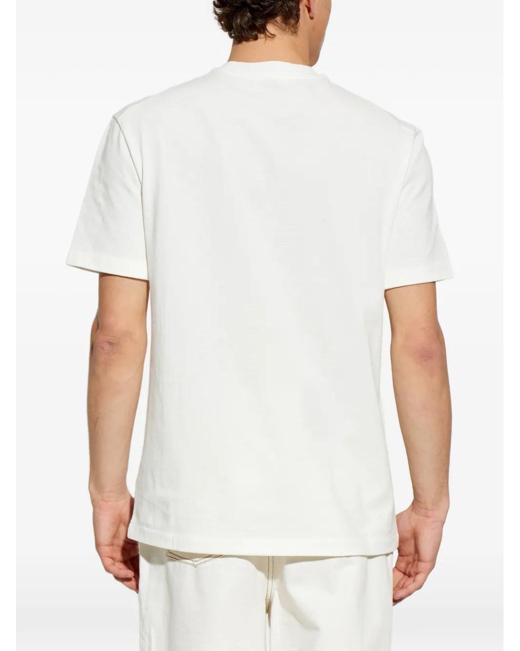 Jil Sander White T-Shirt À Poche Poitrine for men