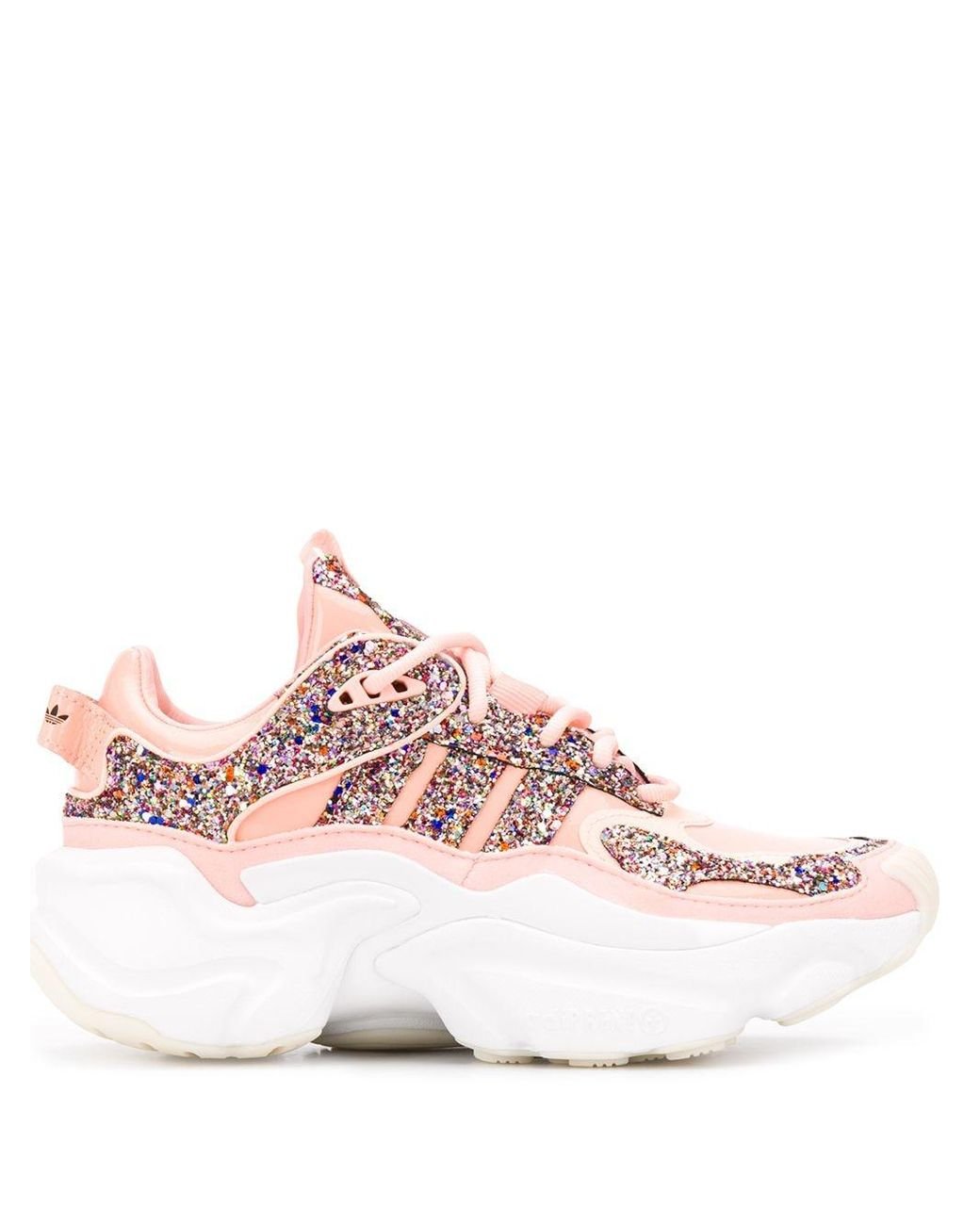 adidas Glitter Sneakers in Pink | Lyst