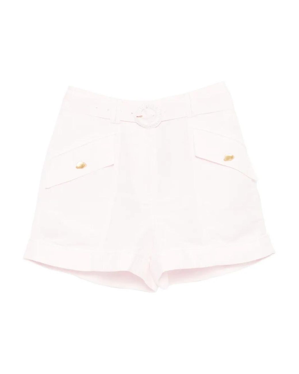 Aje. White Auden Shorts