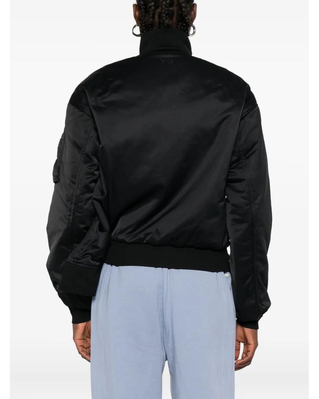 Chaqueta Bómber De Manga Larga Y-3 de color Black