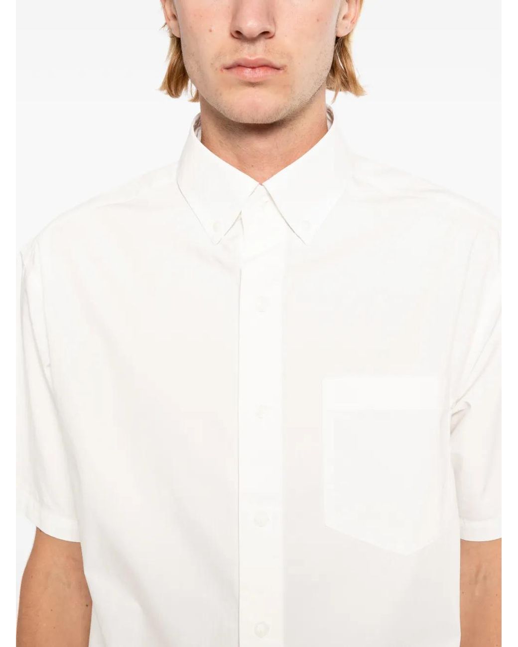 SPORT b. by agnès b. White Cotton Shirt for men