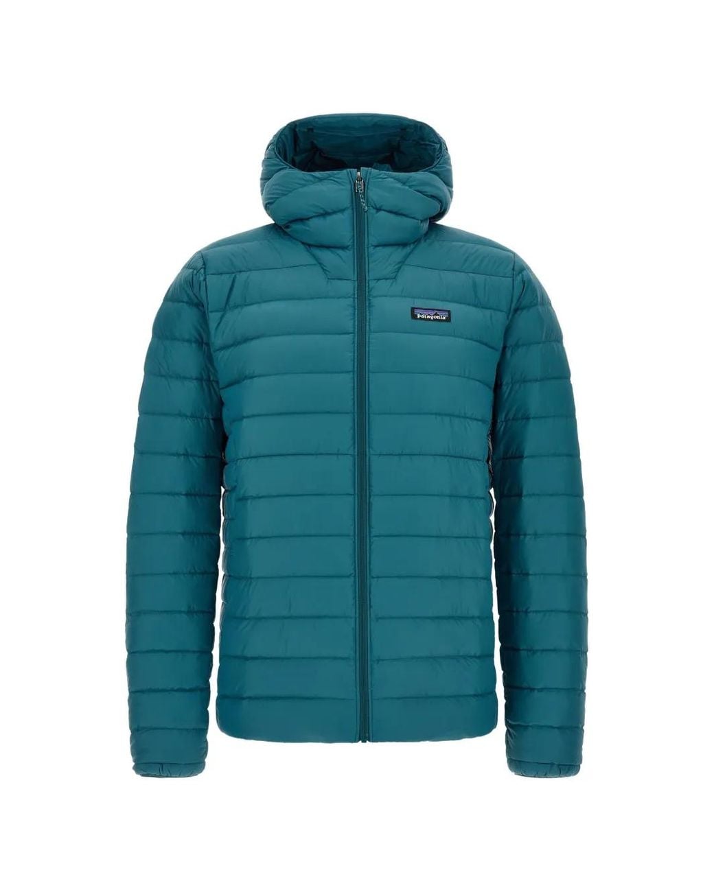 Patagonia Blue Quilted Hooded Jacket for men