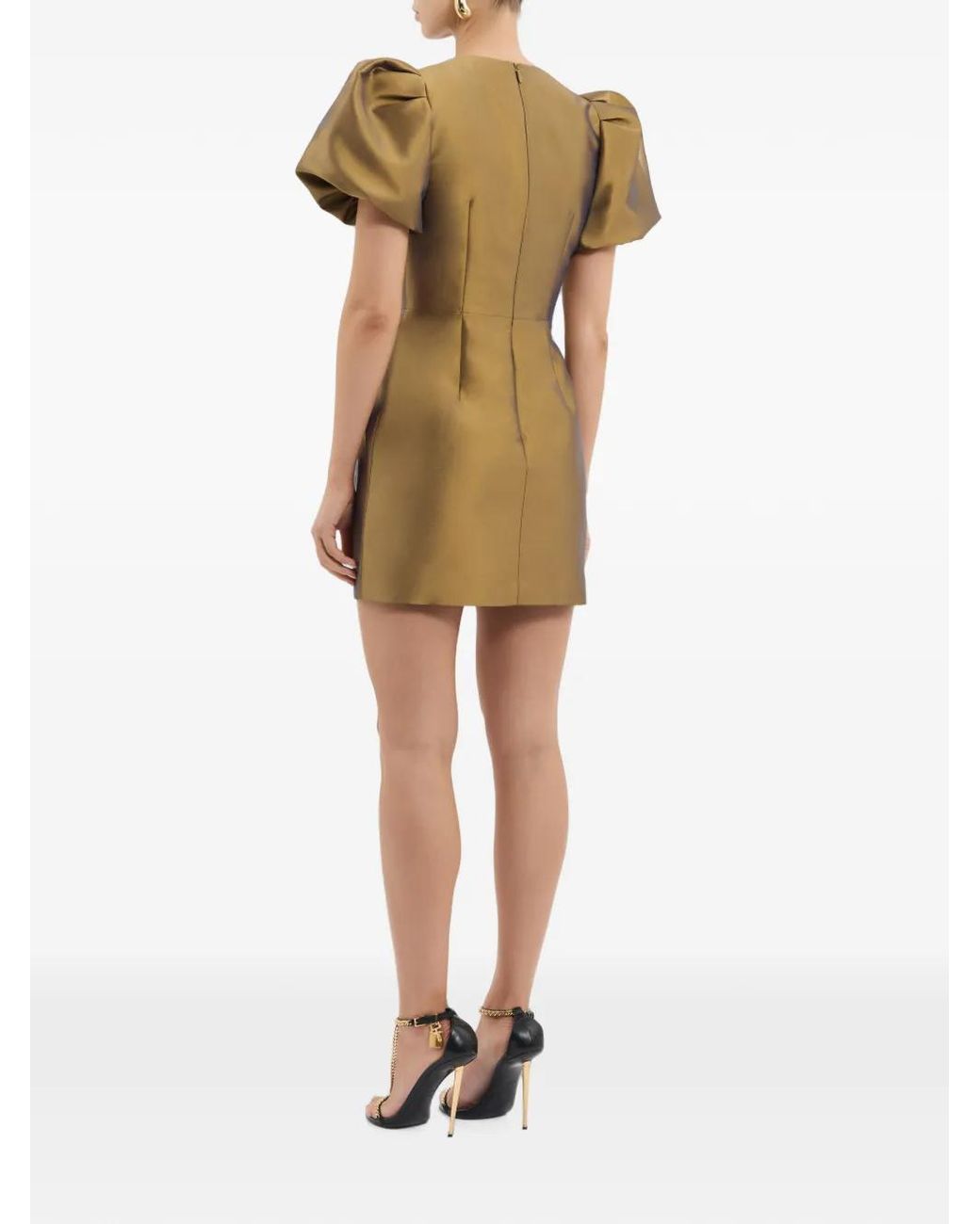 Rebecca Vallance Metallic Venus Mini Dress
