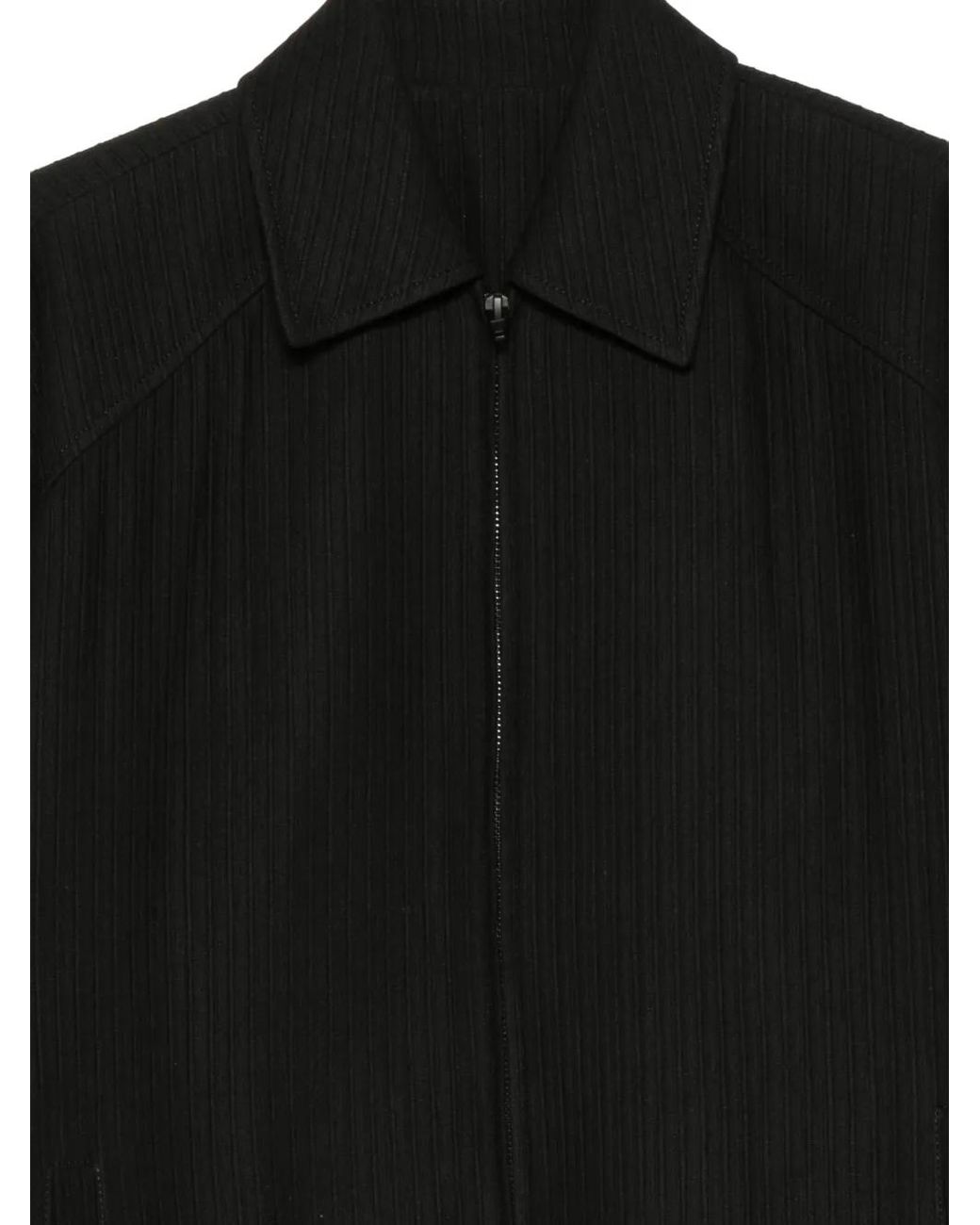Juun.J Black Zip-Up Long-Sleeve Shirt Jacket for men
