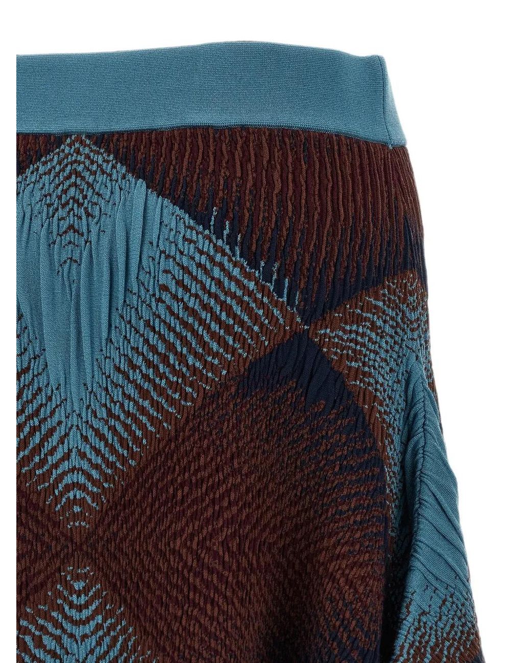 Kiko Kostadinov Black Ikat Argyle Asymmetric Skirt