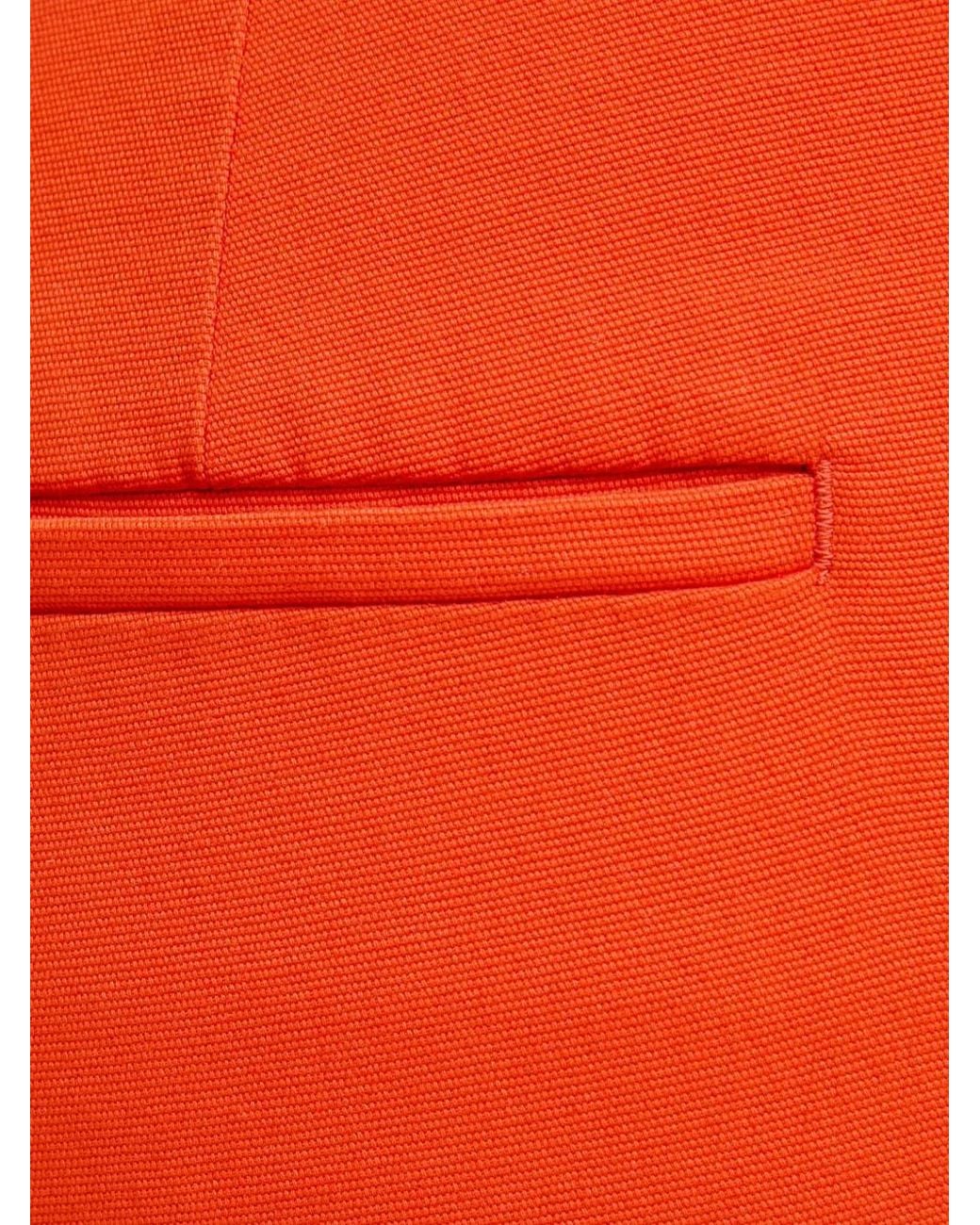 Sisley Red Trumpet Button-Fastening Trousers
