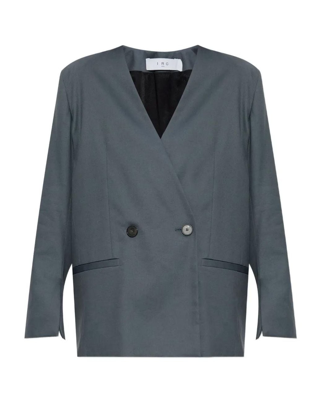 IRO Blue Sabrine Double-Breasted Blazer