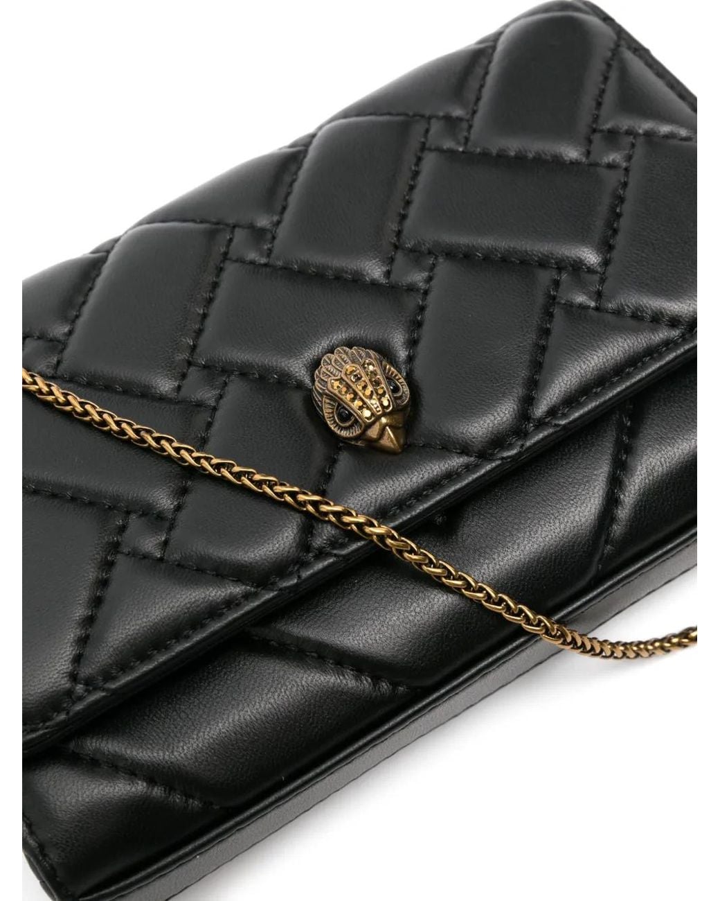Kurt Geiger Black Kensington Clutch Bag