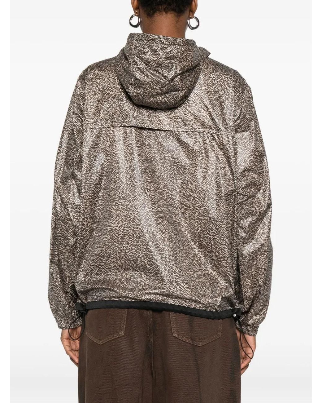 Borbonese Brown Zip-Front Jacket