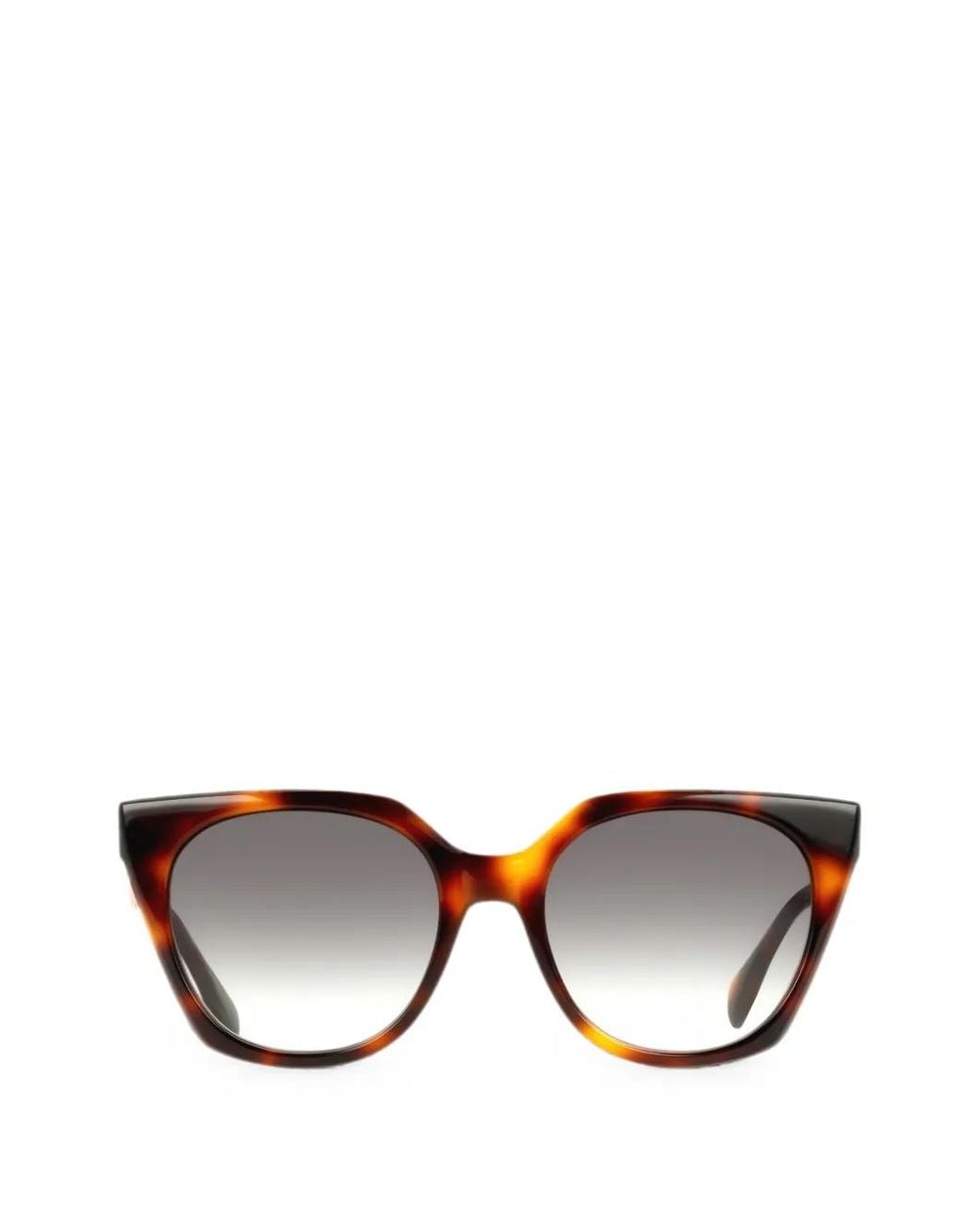 Liu Jo Brown Tortoiseshell-Effect Cat-Eye Sunglasses