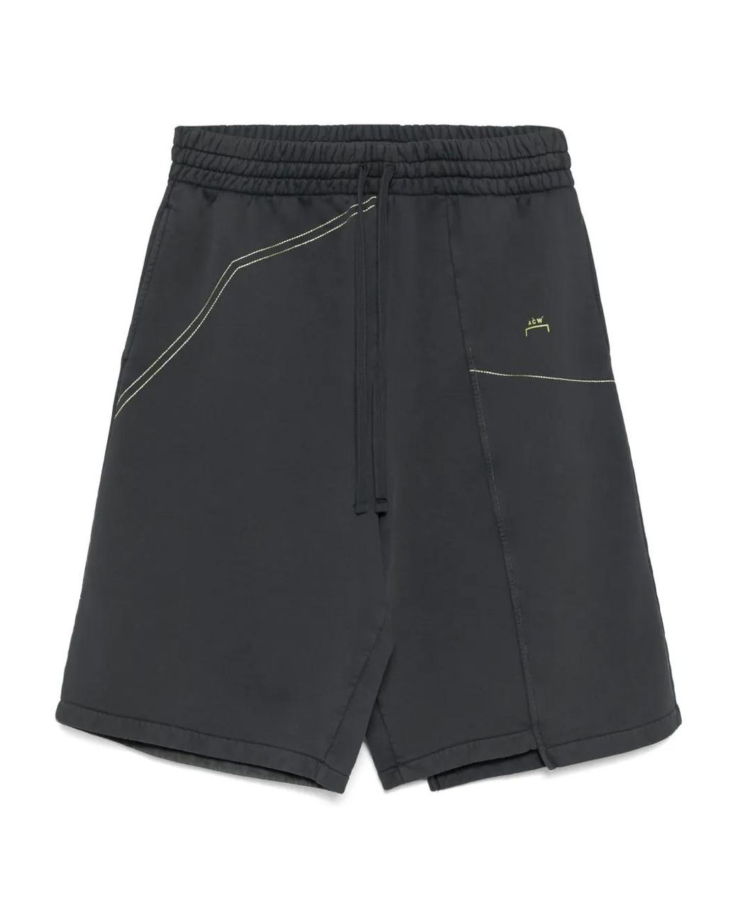 A_COLD_WALL* Gray Logo-Print Shorts for men