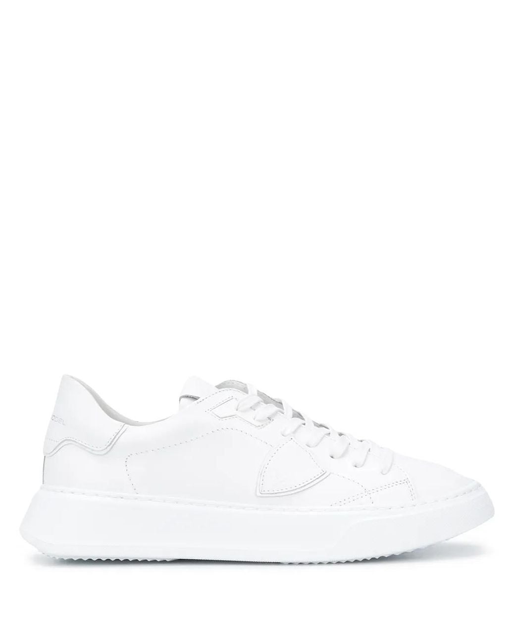 Philippe Model White Temple Low Leather Sneakers for men