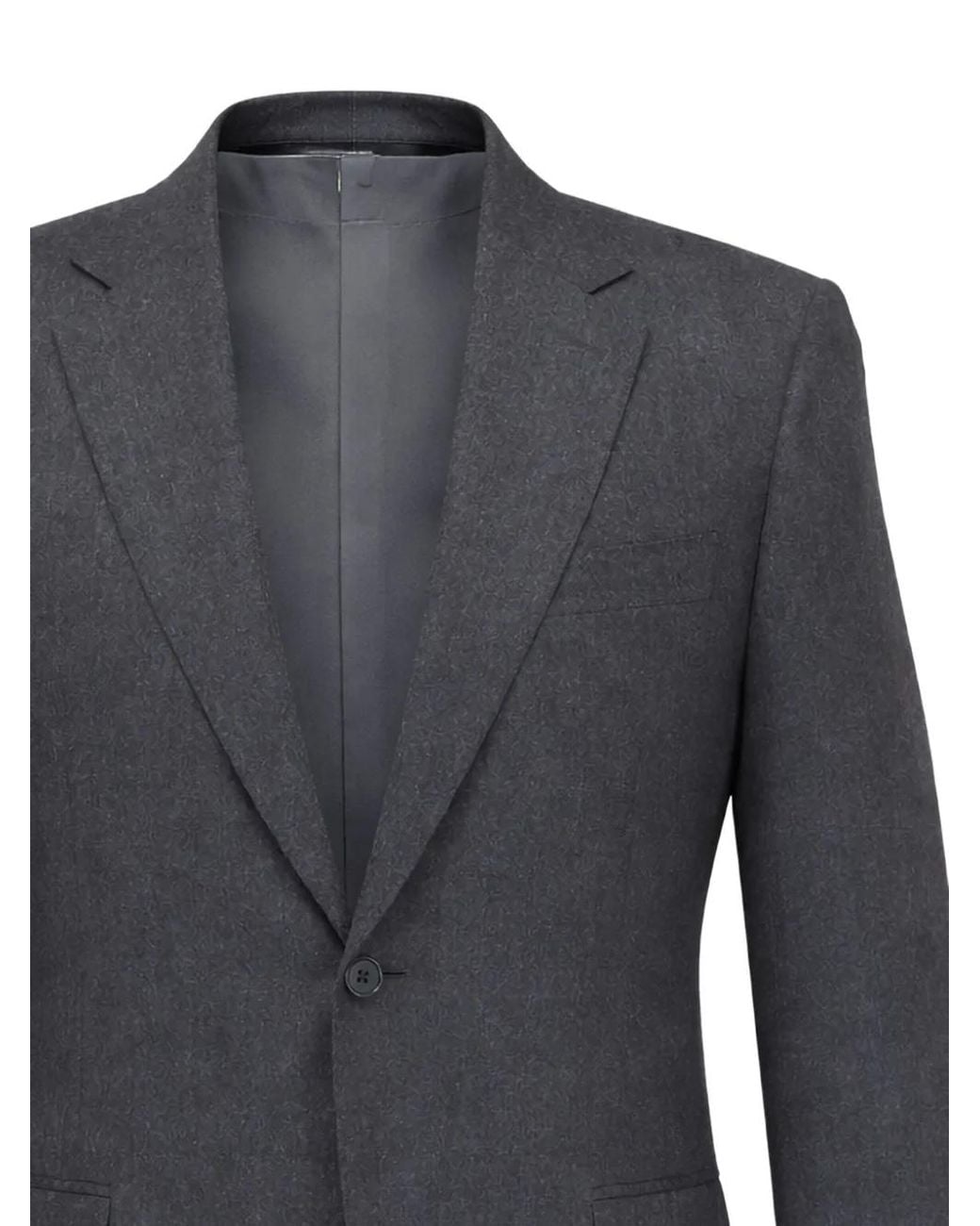 Canali Blue Wool Double-Breasted Blazer for men