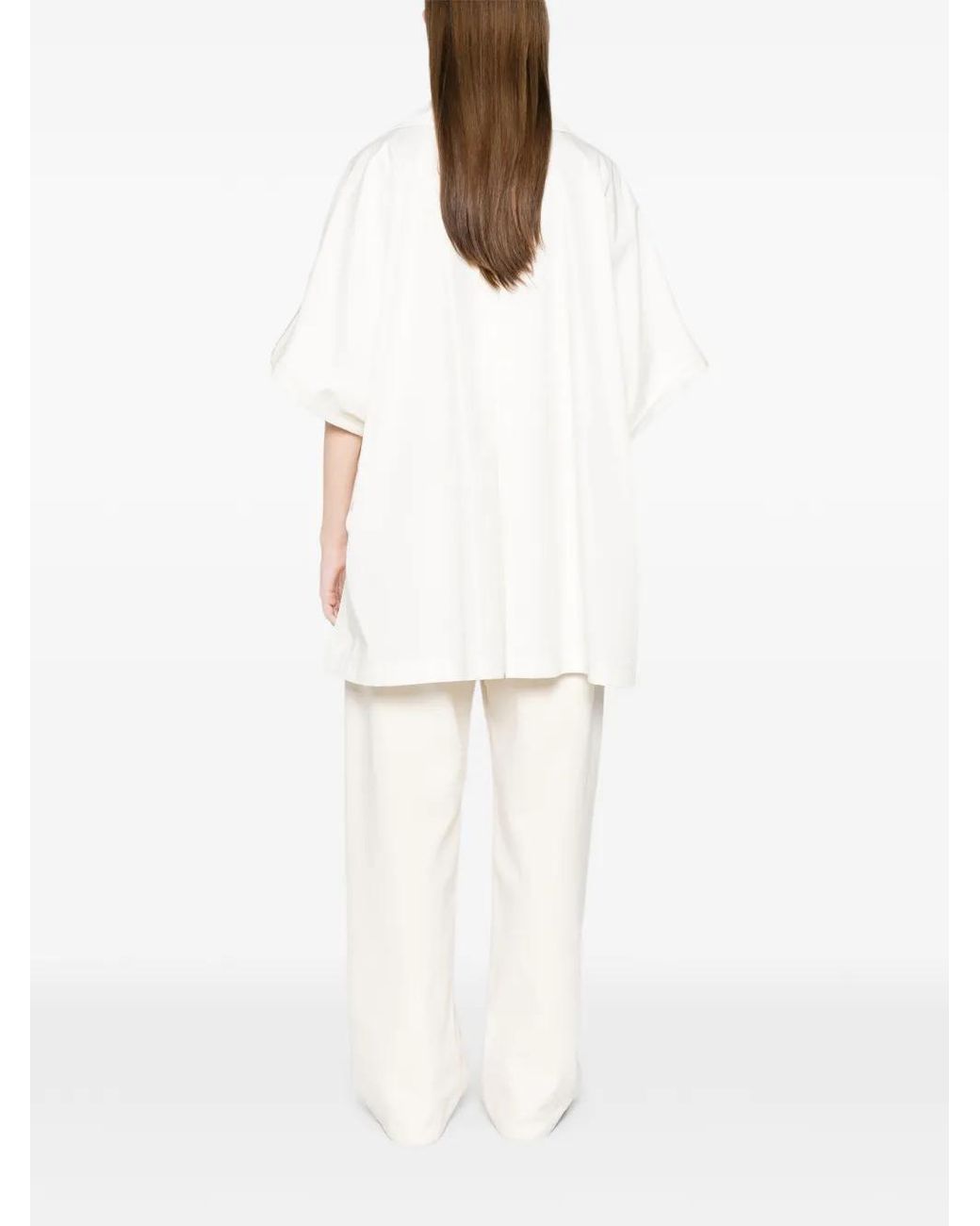 Herno White Double-Breasted Coat