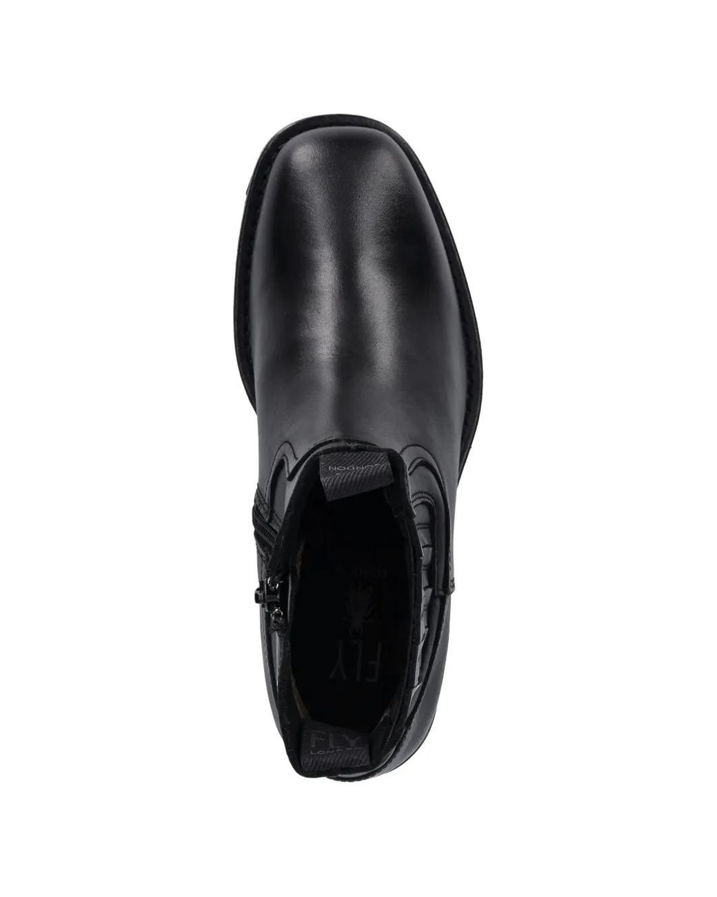 Fly London Black Stiefeletten Mit Reißverschluss