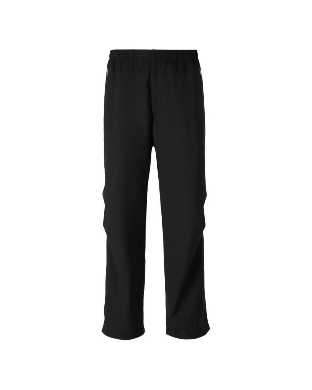 Laminar Black Elastic-Waistband Trousers for men