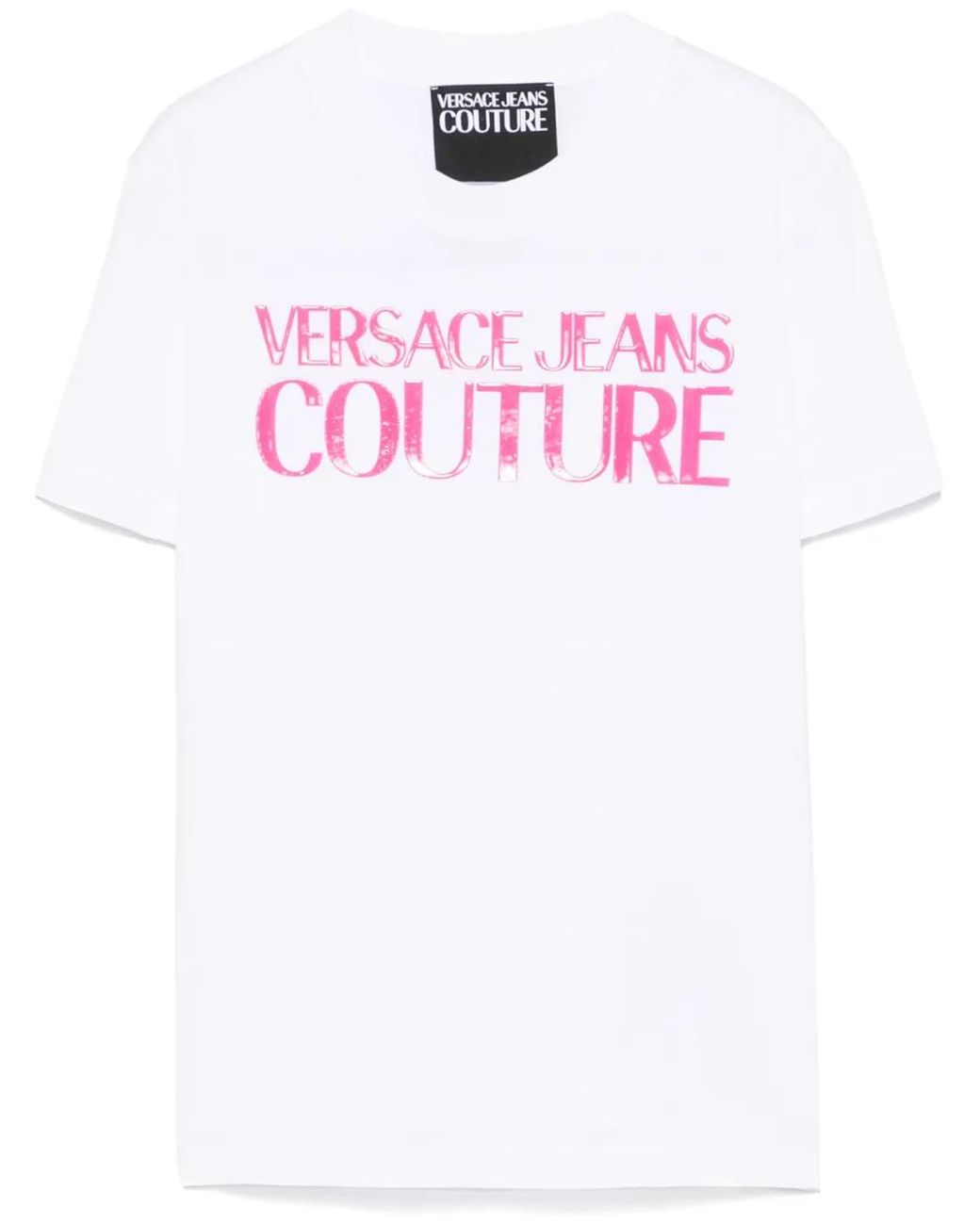 Versace Jeans Couture Pink Cotton-Jersey T-Shirt
