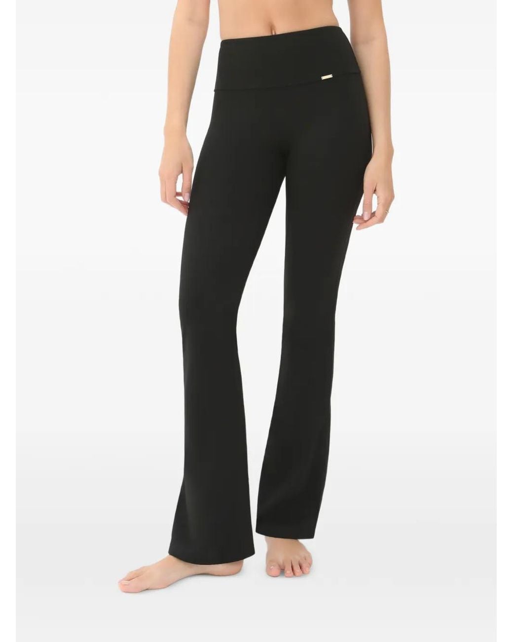 AMADAWEAR Black Camilla Flared Leggings