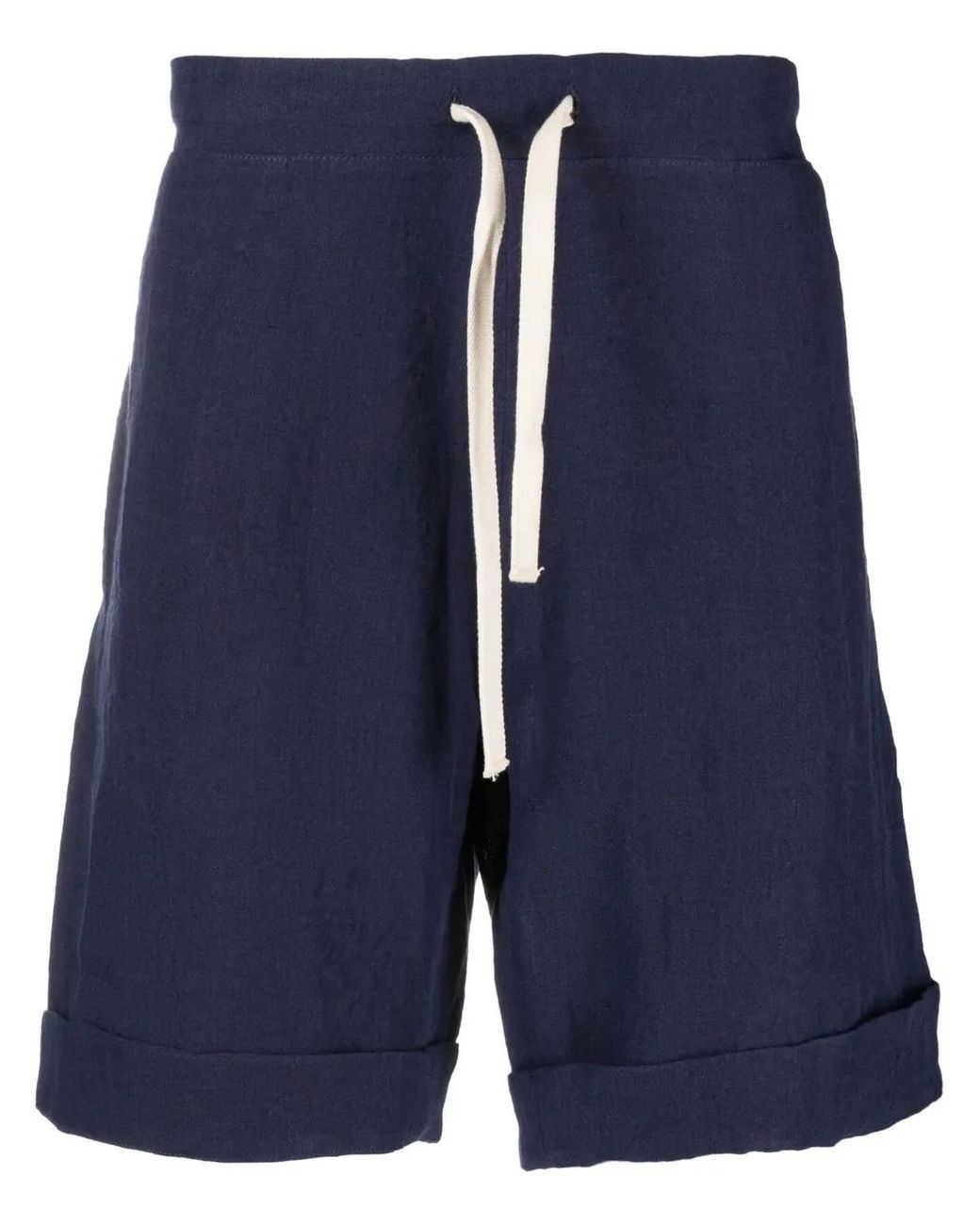 Marane Blue Lightweight Linen Shorts for men