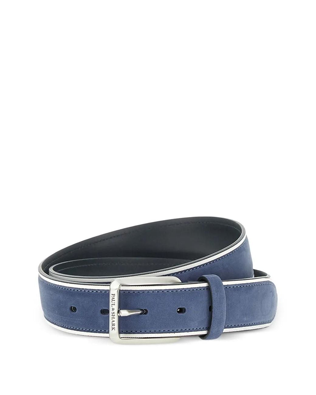 Paul & Shark Blue Contrasting Suede Belt for men